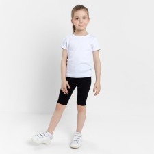 Бриджи для девочки, рост 134 см, цвет чёрный