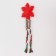 A squeaking toy, soft for dogs "Snowflake" with a rope, 32 cm