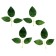 Decor for creativity "Leaves No. 11" set of 4 pcs.