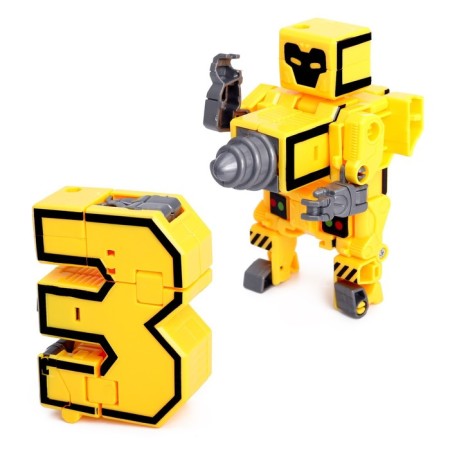 Set of robots "alphabet", transformed, 7 pieces, gather in 1 robot-5