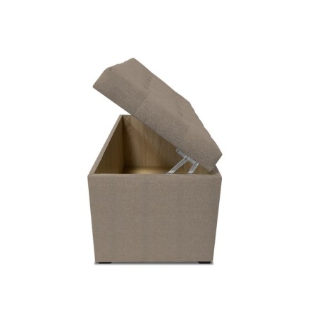 Puff with a lid and weighting, 800 × 400 × 420 mm, bingo velor, color Beige-5