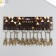 Брелок металл "Кот на стуле" бронза 2,2х4,1 см