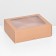 The box is folding, the lid is, with a window, craft, 20 x 15 x 6.5 cm,