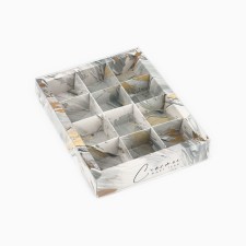 Box under 12 sweets with cells “Happiness waiting for you”, 14.5 x 18.5 x 3 cm