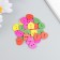 Buttons wood for creativity 2 punctures "heart" set 30 pcs mix 1.5x1.5 cm