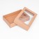 The box is folding, the lid is, with a window, craft, 30 x 20 x 6.5 cm,