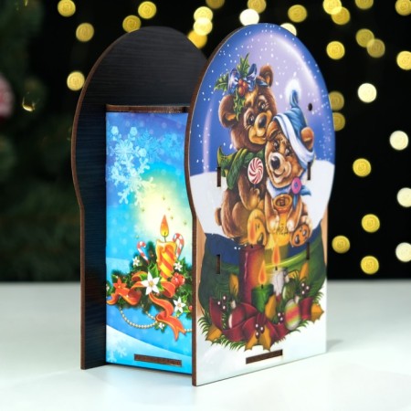 Box box "Shar", with a bilateral lid, 19 x 14 x 8 cm-1