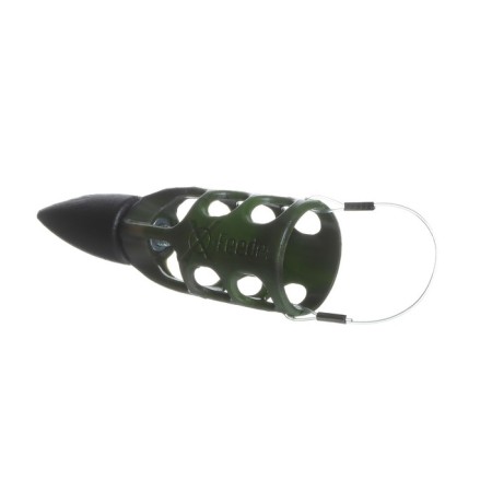 Boar-feeder plastic X-Feeder PL Camo Bullet Meteor M, Camo color, 90 g, 30 ml-1