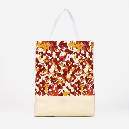 Household bag without fastening, brown color-1
