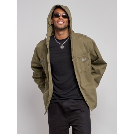Jeaning jacket men's, size 50, khaki color-5