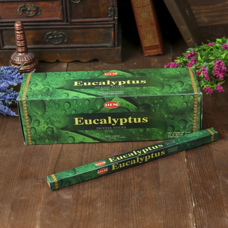 Incense "hem" 8 sticks coal eucalyptus