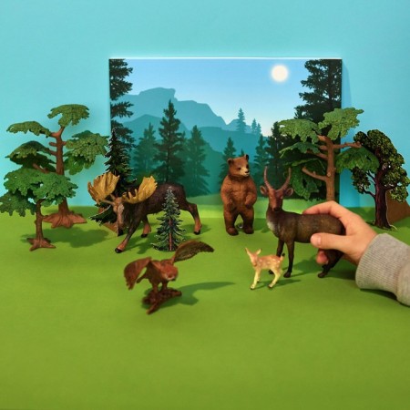 Set of figures "on the farm", 6 items-8