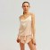 Female pajamas (T -shirt, shorts) minku: Light touch color beige, size 42