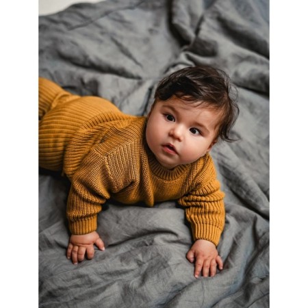Pants Knitted children's amrobaby pure love comfy, height 92, mustard color-7