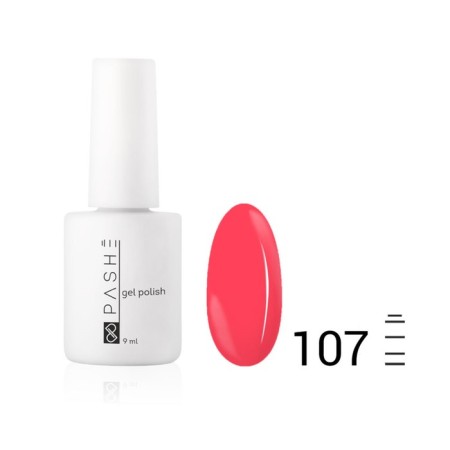 Color gel polish Pashe, No. 107 Berry Shcherbet, 9 ml