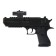Pistol "Eagle", with a laser, shoots soft bullets
