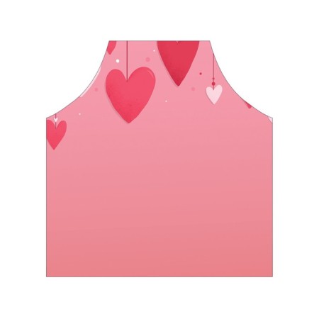 Apron of a kitchen with a photo print "Decoration of hearts", adjustable, size OS-2