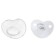 Nipple - Orthodontic dummy “I love mom”, with a cap, +12 months, silver, rhinestones