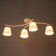 Valencia chandelier 4x60W E27 white 70.5x32.5x21cm