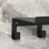 Shelf with hooks "Loft Art", 35 × 10 × 6.5 cm, black color