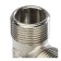 The STOUT SFT -0018-000111, 1 "x 1" x 1 ", external/outer thread, nickelled brass