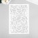 Plastic stencil "Rose" 24x16 cm