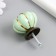 Handle for the casket ceramics, metal "Pumpkin" pistachio 4x4x4 cm