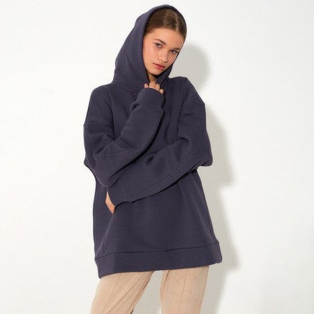 Hoody women Minaku: Casual Collection, Gray Color, Size 42