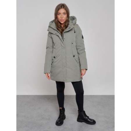 Winter Winter jacket, size 42, khaki color-10