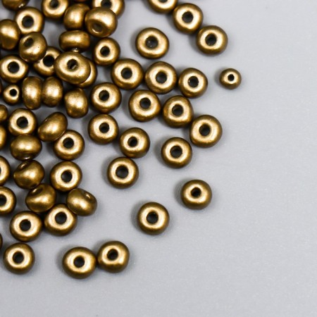 Glass beads 6/0 "metallic. Bronze" 10 g