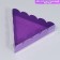 Cookie box, confectionery packaging with PVC lid, “purple”, 18 x 3 cm
