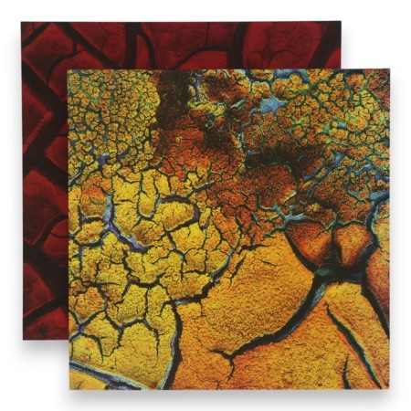 Photophone bilateral cardboard density 350 g "Cracks" 50x50 cm