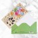 An envelope for money with a wooden element "Happy Birthday" Panda, 16.5 x 8 cm