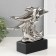 Souvenir ceramics "Dolphins on the waves" silver 7.3x22x23 cm