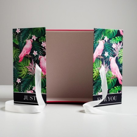 Gift box, packaging, "tropics", 29.5 x 29.5 x 14.5 cm-3