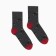 Set of male socks (2 pairs), black/gray color, size 42-43