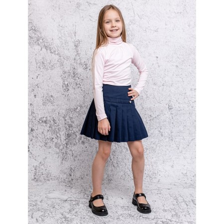 Turtleneck for girls, height 134 cm, pink color-3