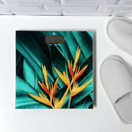 Floor Libra Luazon LVE-014 "Tropics", electronic, up to 180 kg, 2xaa (not included)-2