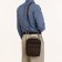 Male bag on lightning, long belt, brown color