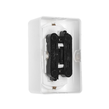 Rosette "Elect" RS 16-011, 16 A, 250 V, double, open, with salary, white-1