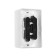 Rosette "Elect" RS 16-011, 16 A, 250 V, double, open, with salary, white