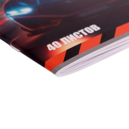 Album for drawing A4, 40 sheets on the clip "Auto", cover coated cardboard, internal block offset 100 g/m²-3