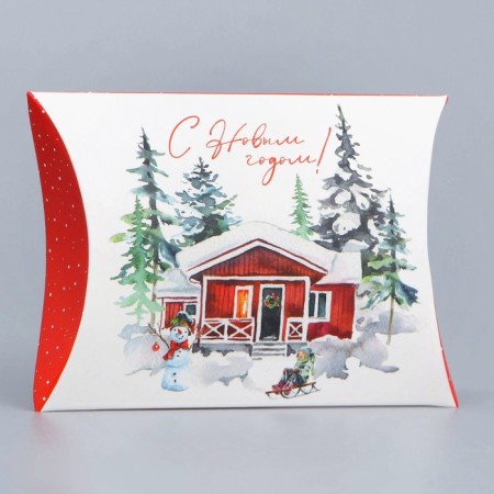 Figure team “Happy New Year!”, House, 11 x 8 x 2 cm, New Year-1