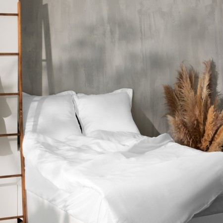 Slip on the elastic band SL Home Tencel 160*200+30 cm, col. white-1