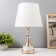 Board lamp "Marfa" E27 40W white-gold 22x22x40 cm Risalux