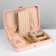 Organizer for jewelry "Portable box", 8 stripes, 3 places, 14 × 21 × 4.5 cm, pink color