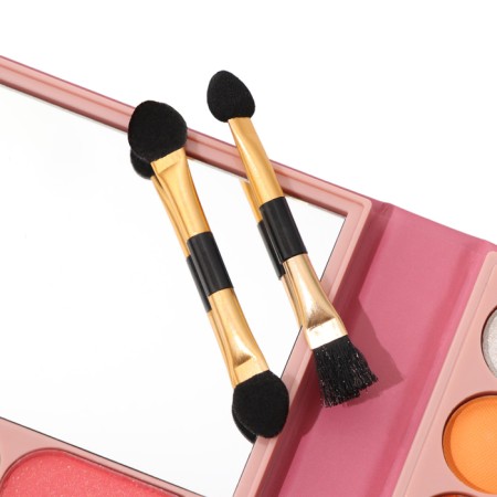 A set of decorative cosmetics (highlighter, shadows for eyebrows, blush, glitter, eye shadow)-5