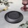 Black East plate, d = 15.5 cm, black color