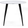 Wooden abylin table metal, white marble/black 90x90x76 cm