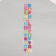 Stick plastic volumetric "Funny numbers/letters" with gold stroke mix 33.5x6 cm